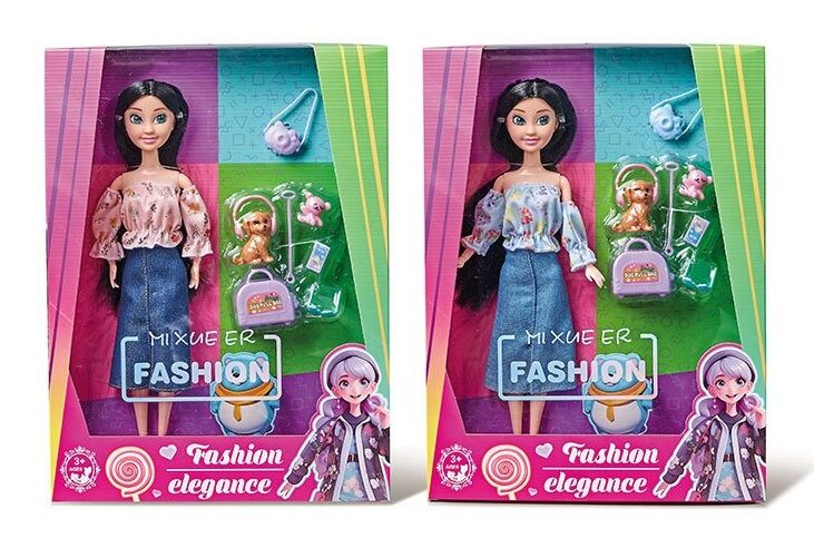 Лялька шарнірна (2 види, 30 см, знімний одяг та взуття, улюбленець, аксесуари, в коробці) 8671-17, фото 1