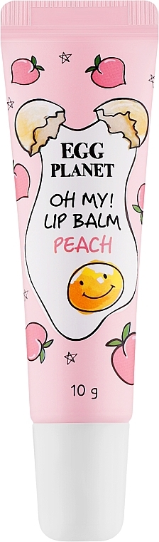 Бальзам для губ Персик Peach Daeng Gi Meo Ri Egg Planet Oh My! Lip Balm 10 г