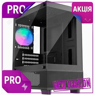 CI Корпус компьютерный 1stPlayer Mini Top Quality Tower без БП черный для Micro ATX Mini ITX с ARGB по CI2-888