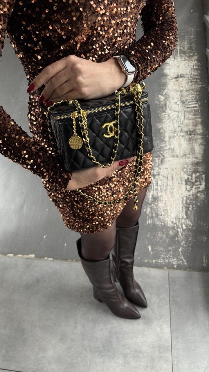 Сумка жіноча, чорна, фото 1