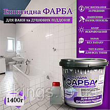 Фарба для ванн Жовта Art Craft 1.4 кг епоксидна емаль "Сонячний ранок" комплект з колером купити, фото 2