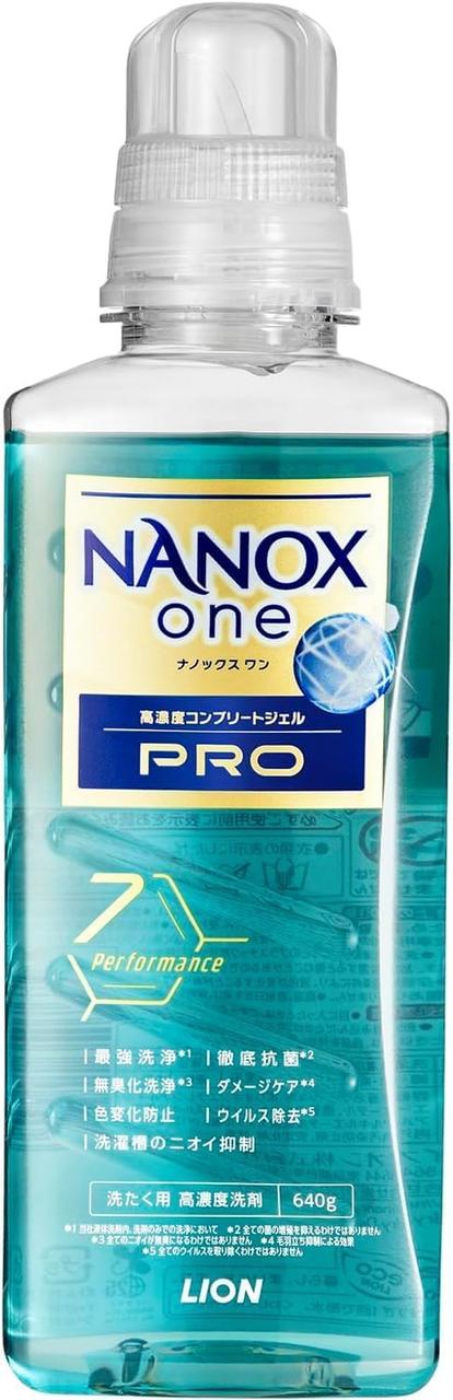 LION Nanox One Pro Концентрований рідкий засіб для прання з ферментами, аромат мила, 640 г, фото 1