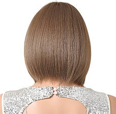 Перука каре каштан, термоволокно VC 1099-1, фото 4