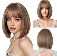 Перука каре каштан, термоволокно VC 1099-1, фото 2