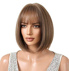 Перука каре каштан, термоволокно VC 1099-1, фото 3