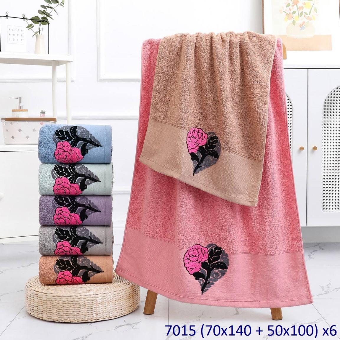 Подарунковий набір із 2-х предметів (Рушник банний+обличчя), фото 1