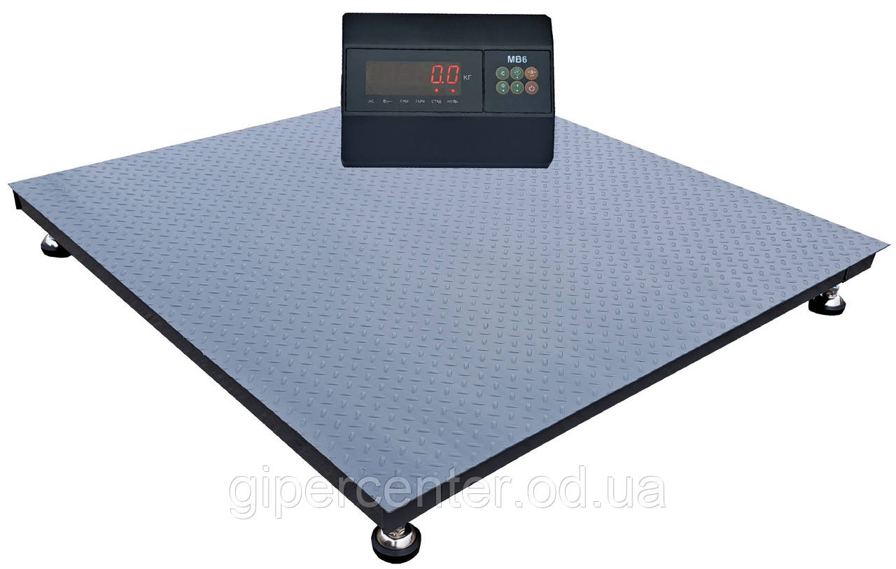 Платформні ваги на 1500 кг (800х800 мм) від виробника Горизонт, електронні, серія «СТАНДАРТ»