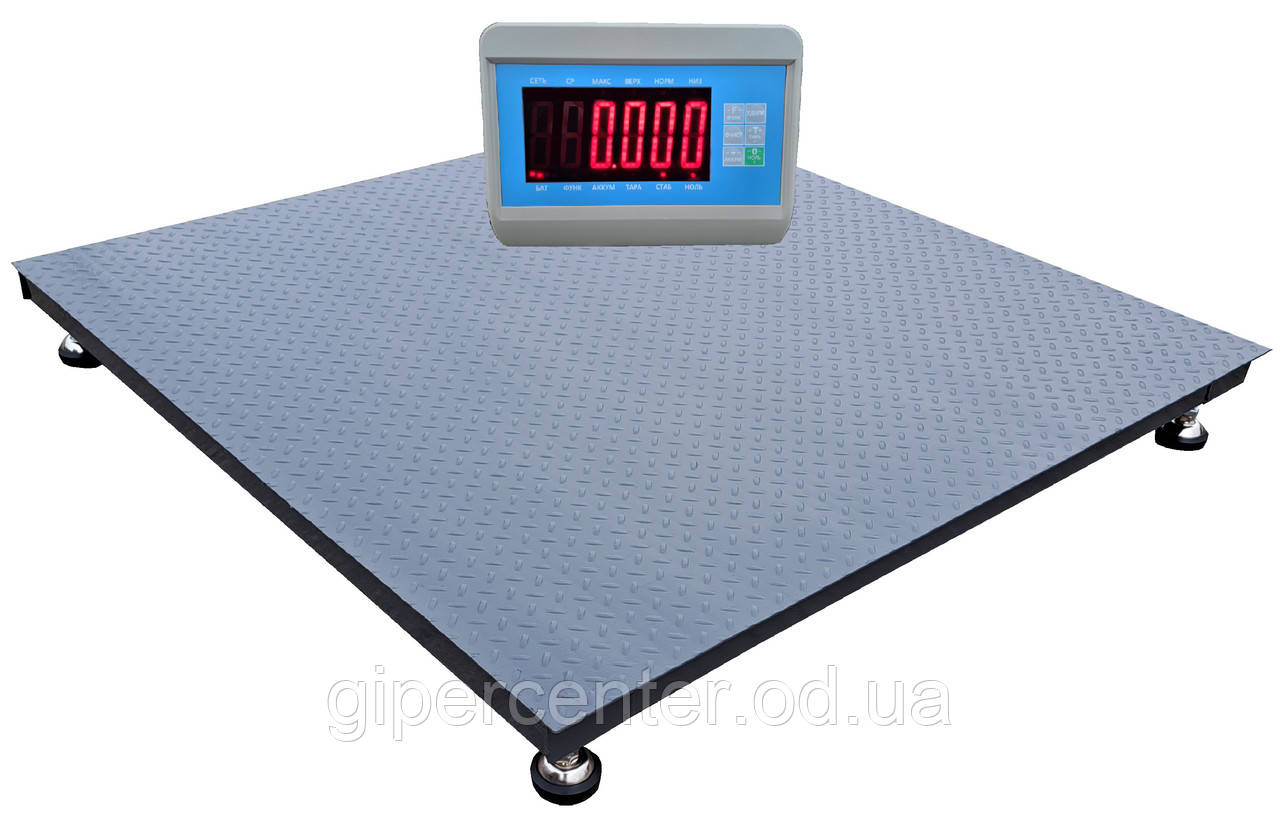 Платформні ваги на 300кг (800х800мм)від виробника Горизонт,дисплей 50мм,електронні,серія «СТАНДАРТ», фото 1