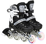 Набір Combo 2in1 Ice S (31-34), ролики для дітей з регулюванням розміру, роликові ковзани, трансформери, фото 4