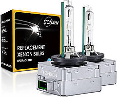 Лампи для фар LTONXEN D3S HID, 6000K Diamond White Xenon HID Light Lights, пряма заміна для 12V автомобільних ліхтарів, 35W HID D3