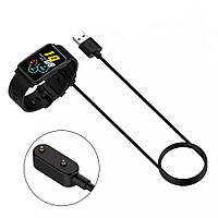 Магнітний USB кабель для годинника Huawei Band 6 Huawei Band 6 Pro на 2 конектора 100 см. Чорний