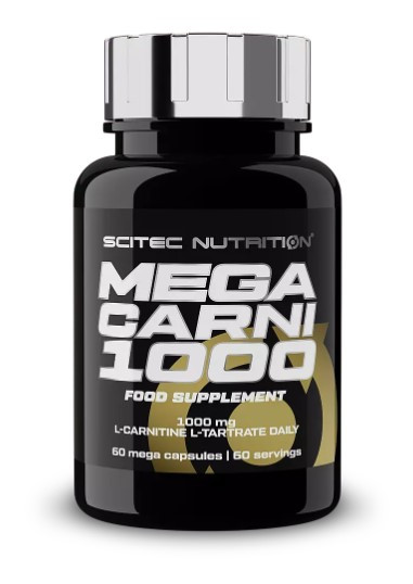 Жироспалювач Scitec Nutrition Mega Carni-x 1000 mg 60 caps, фото 1