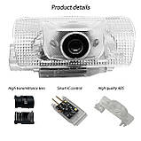 KMH Ghost Shadow Light Світлодіодний проєктор Сумісний з M Sports | Попередження про зіткнення ззаду | 3D Welome Sensor, фото 4