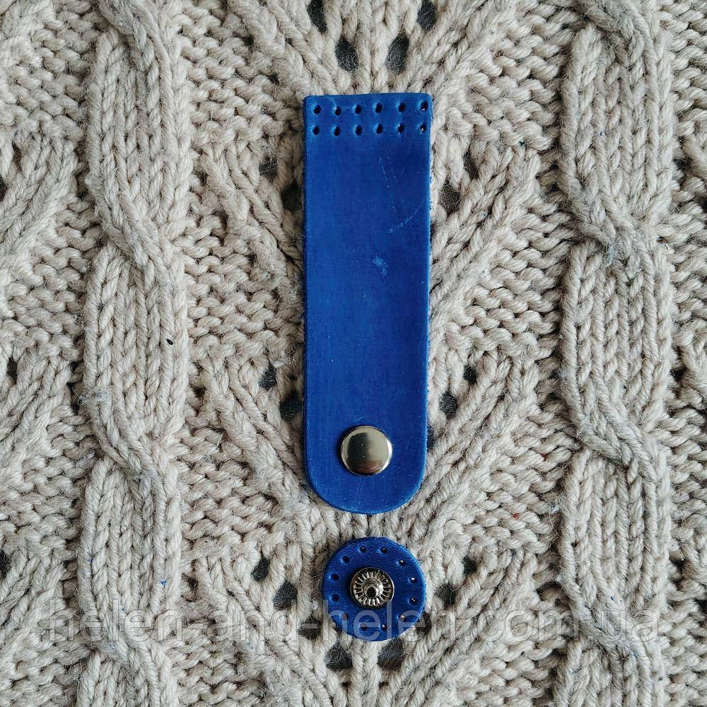 Вузький клапан із кнопкою. Волошка, фото 1