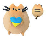 М'яка іграшка Пушин з серцем 26 см плюшевий кіт Пушин для подарунка дітям і дорослим Dreamtoys, фото 3