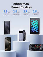 Повербанк Ugreen PB525 with Built-in Cable 20000 mAh 22.5W, фото 9