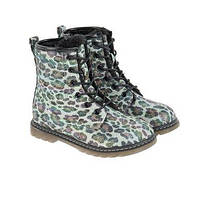 Чоботи для дівчат, голографічні, в пляму, утеплені CoolClub
