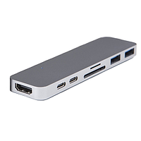 Концентратор HyperDrive Thunderbolt 3 USB-C Hub for MacBook Pro Space Grey (Б клас)