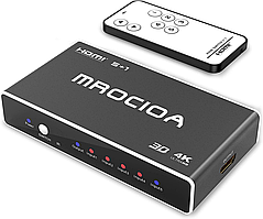 Перемикач Mrocioa HDMI Switch 5 in 1