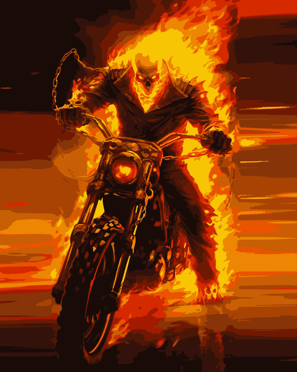 Картини за номерами "Примарний вершник" 50*60 см