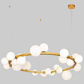Бронзова люстра «Bubbles» 115см на 24 лампи (918-LP267-24 DDG+WH), фото 1