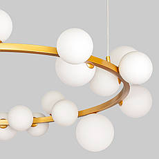 Бронзова люстра «Bubbles» 115см на 24 лампи (918-LP267-24 DDG+WH), фото 4