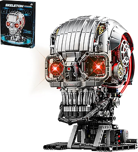 Конструктор Череп-скелет 3d з рухомими елемнтами 1099дет. механічний конструктор 3Д для дітей і дорослих