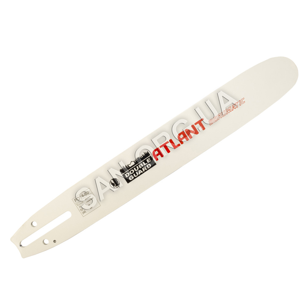 Шина 35 см (14") 52 ланки 3/8 паз 1.3 мм ATLANT DORUMATIC з Побідитовим носом, суцільна, фото 1