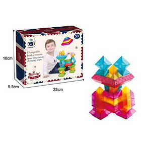 Логічний конструктор 8218 A (24) 30 деталей, геометричні фігурки, в коробці