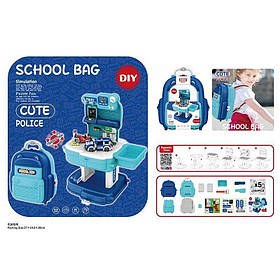 Конструктор 8416 P (24/2) 204 елементи, рюкзак, поліція, в сумці