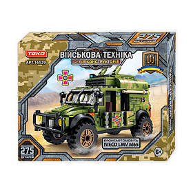 Конструктор 16529 (24) "Teko", 275 деталей, бронеавтомобіль “IVECO LMV M65”, в коробці