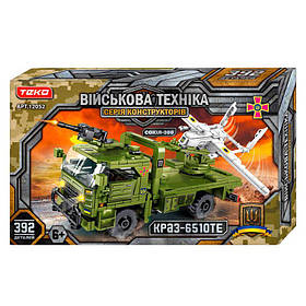 Конструктор 12052 (18) "Teko", 392 деталі, “КРАЗ-6510ТЕ” та “СОКІЛ-300”, в коробці