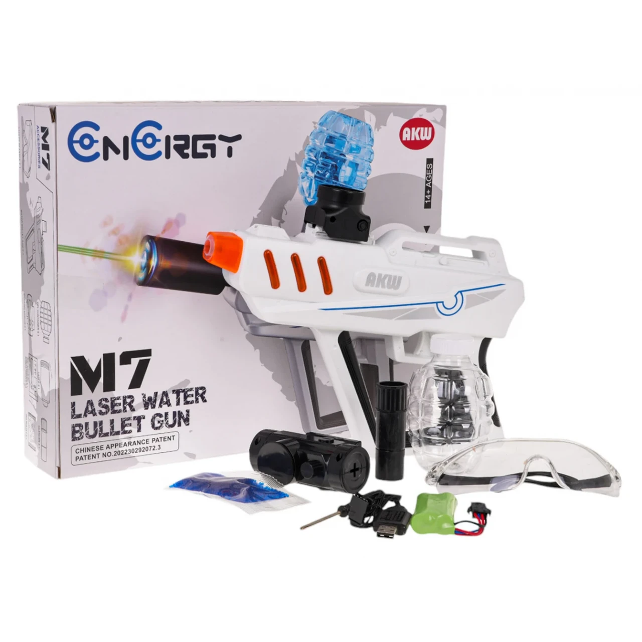 Дитячий пістолет водяний кульковий + аксесуари, фото 1