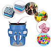 Кошик для іграшок Nukido блакитний слоник, фото 10