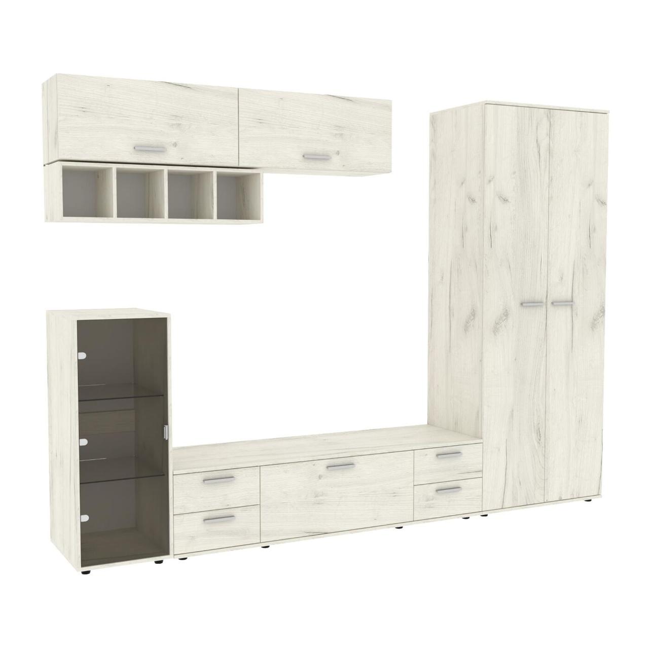 Стінка у вітальню Hugo-1, Антрацит, 2860х520х2120, фото 1