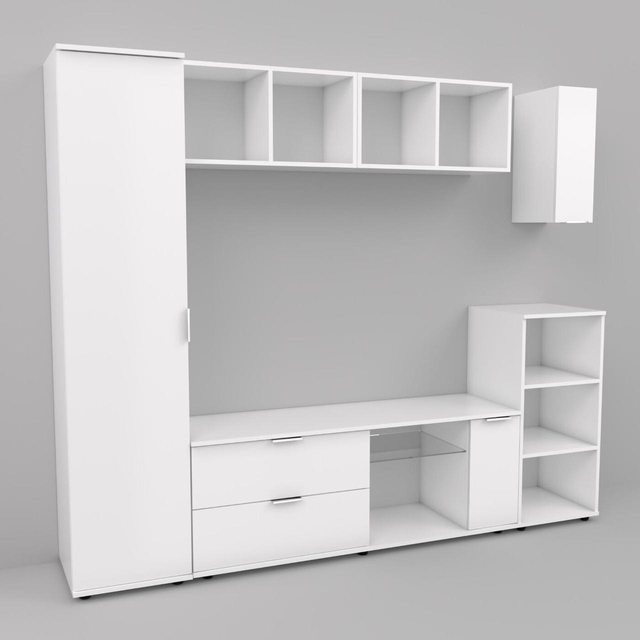 Стінка у вітальню Ketrin-1, Антрацит, 2240х425х1880, фото 1