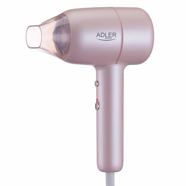 Малошумний фен для укладання волосся Adler, Фен з режимом іонізації, Функціональна щітка для сушіння UH-63, фото 1