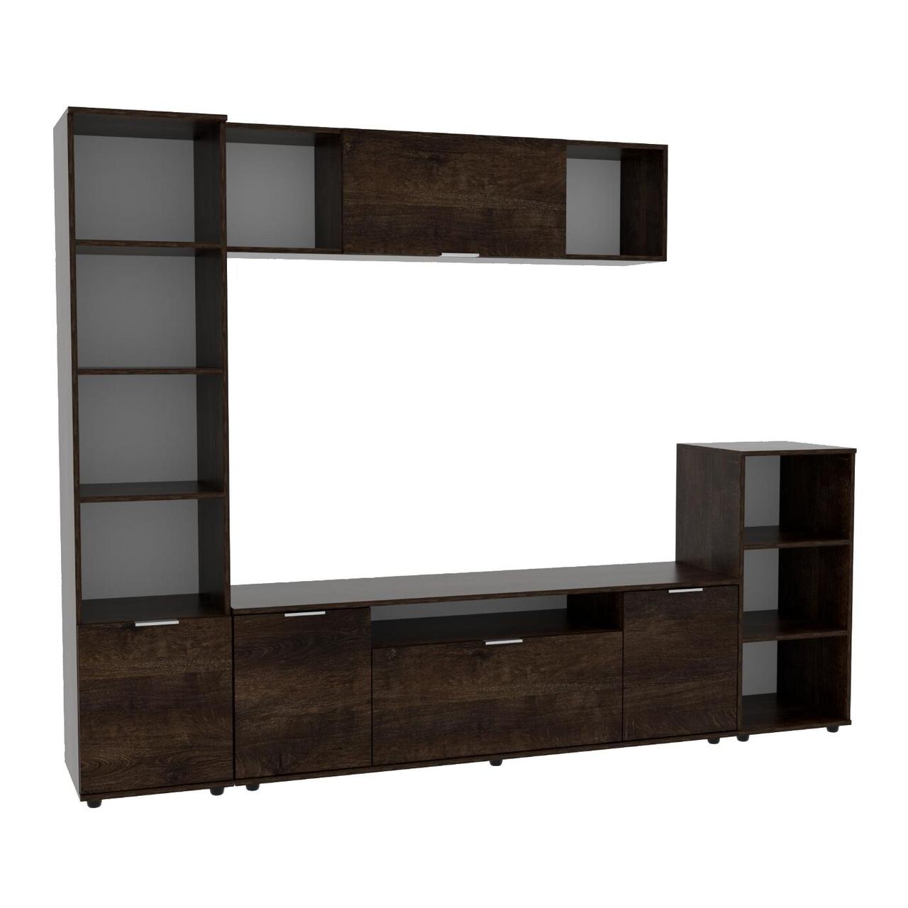 Стінка у вітальню Ketrin-4, Антрацит, 2440х425х1880, фото 1