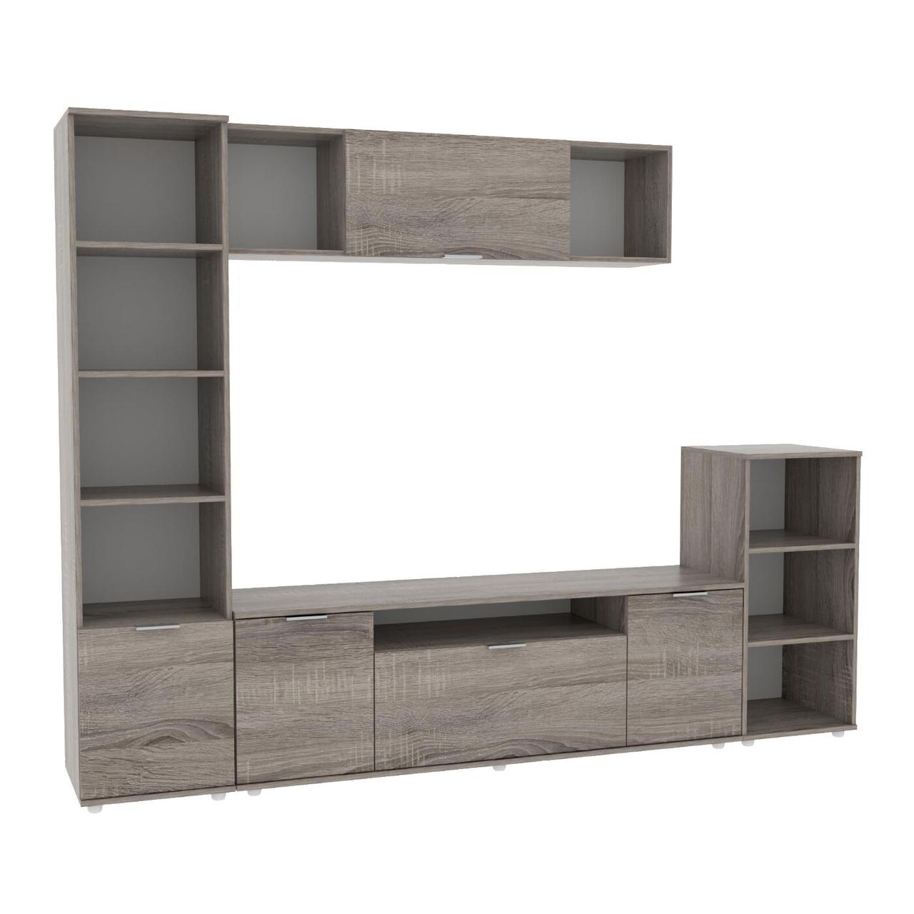 Стінка у вітальню Ketrin-4, Антрацит, 2440х425х1880, фото 1