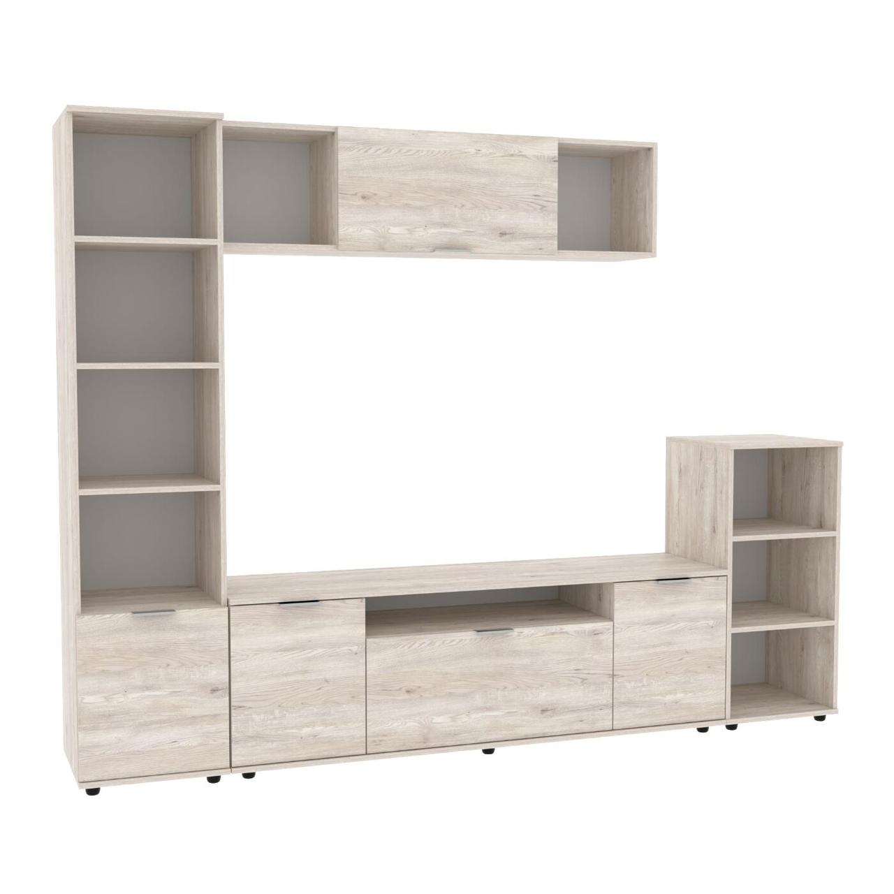 Стінка у вітальню Ketrin-4, Антрацит, 2440х425х1880, фото 1