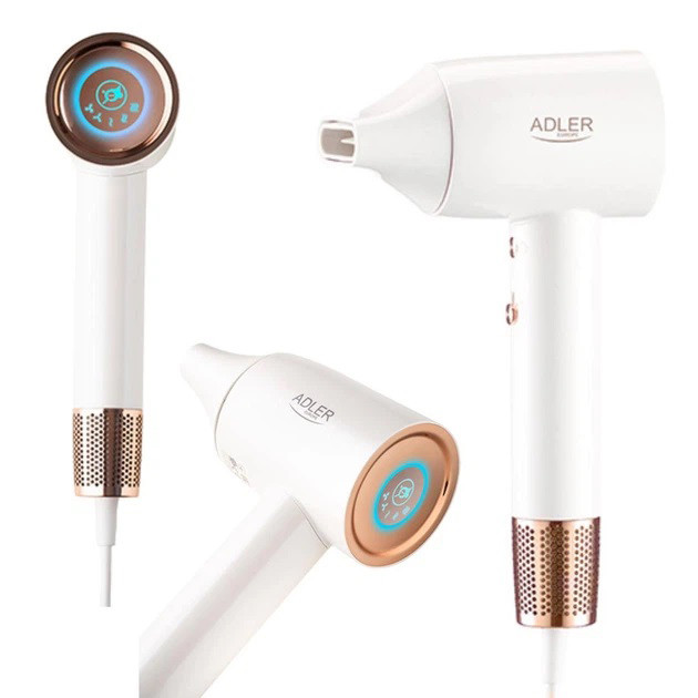 Зручний фен для укладання волосся Adler, Фен для укладання будь-якого волосся Професійний оригінал XI-38, фото 1