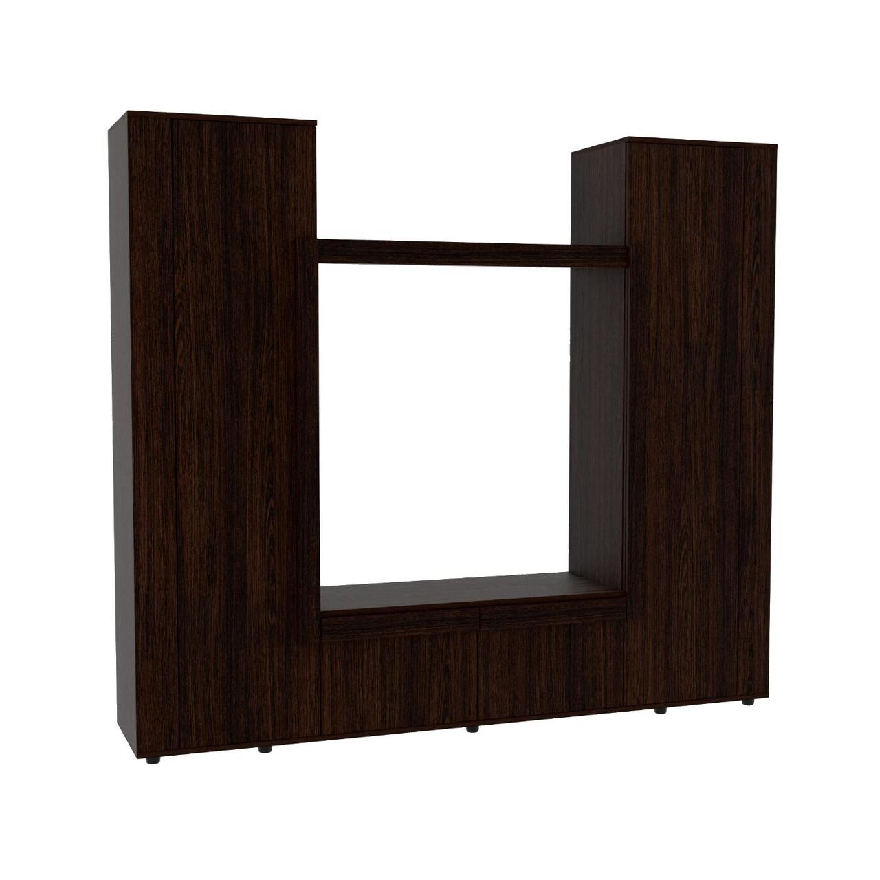 Стінка у вітальню під ТВ Ехо-4, Антрацит, 2080х420х1850, фото 1