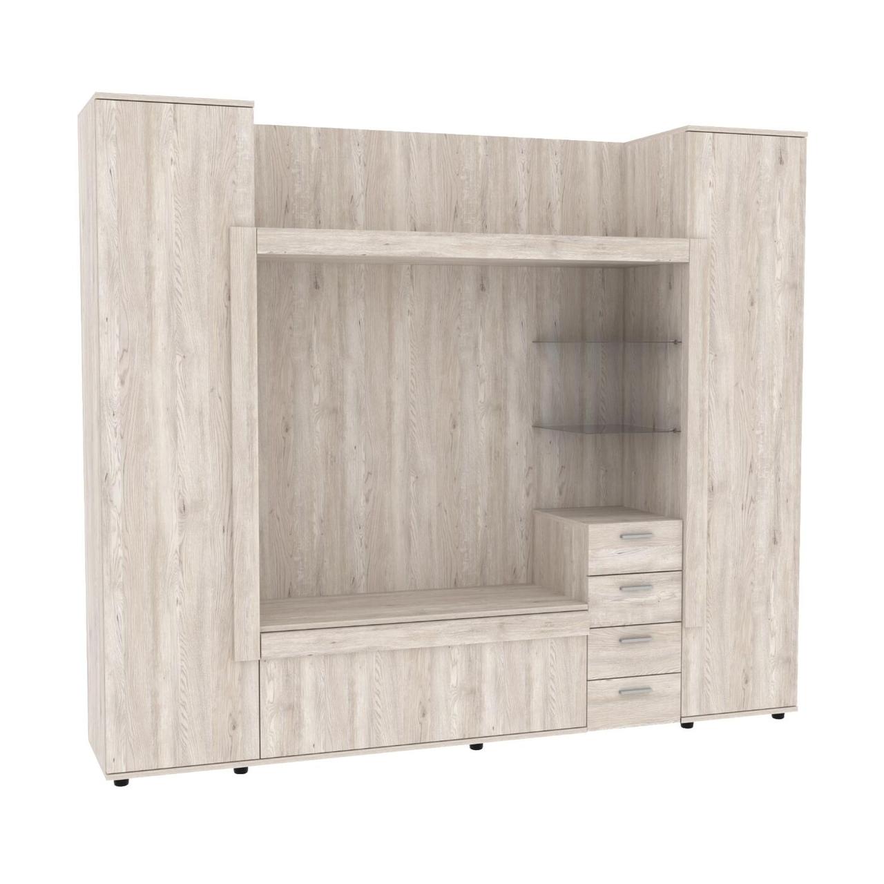 Стінка у вітальню під ТВ Exo-1, Антрацит, 2160х420х1850, фото 1