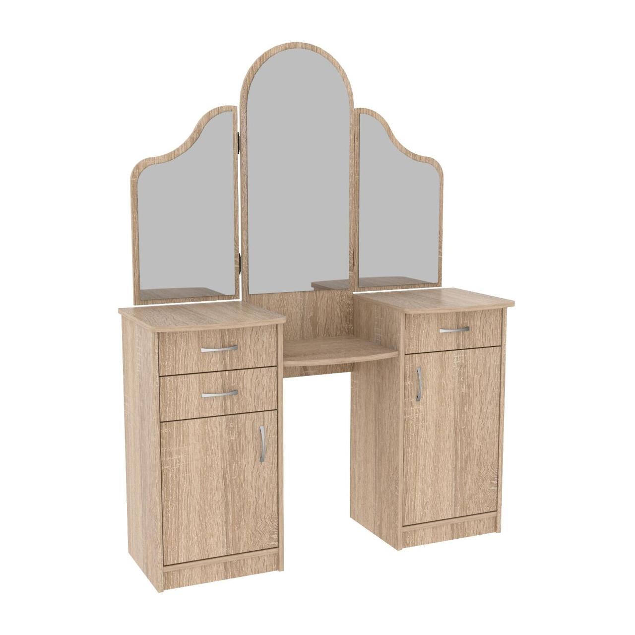 Стіл туалетний Трюмо Діана, Антрацит, 1200/420/1630, фото 1