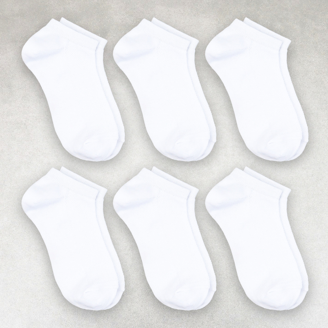 Шкарпетки жіночі літні 6 пар «White» бавовна преміум сегмент розмір 35-38, фото 1
