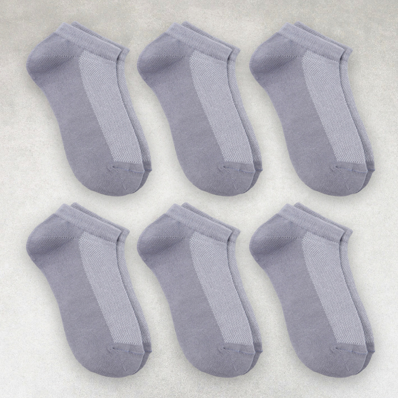 Шкарпетки жіночі літні 6 пар «Grey» бавовна преміум сегмент розмір 35-38, фото 1