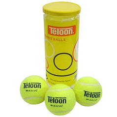 М'яч для великого тенісу 3шт Teloon Maskot