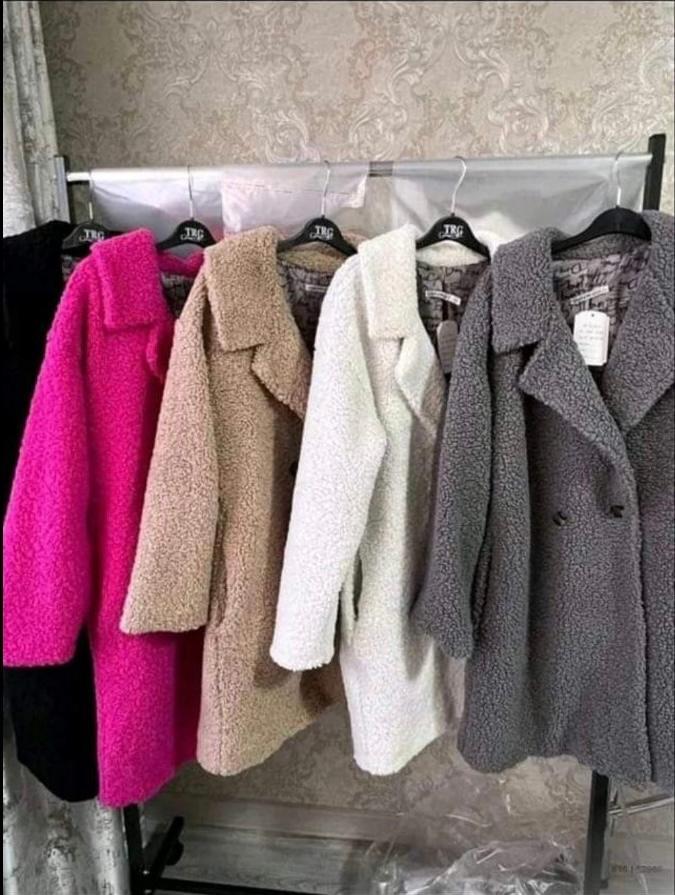 Пальто Барашек Чорний 40 ромір, фото 1