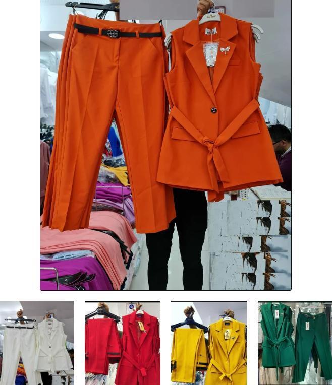 Костюм верх + штани (двійка) Костюмка Помаранчевий 48 ромір, фото 1