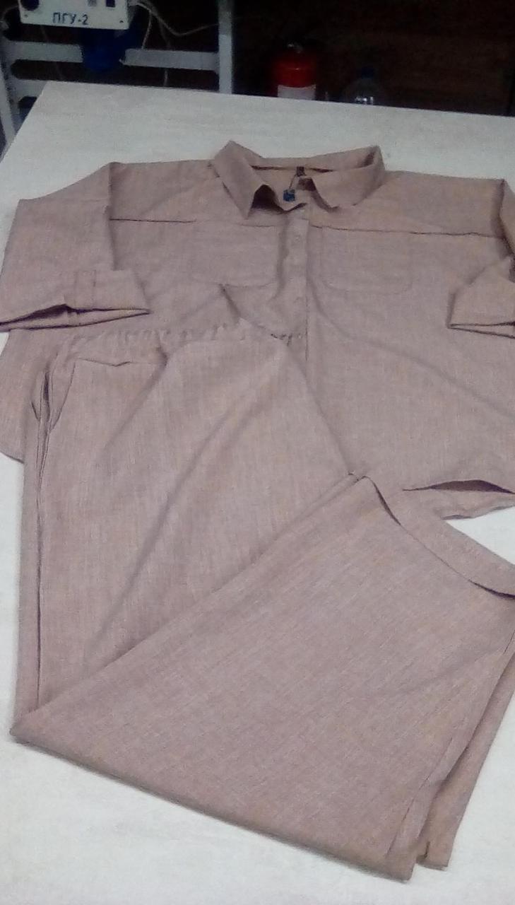 Костюм верх + штани (двійка) Коричневий 70 ромір, фото 1